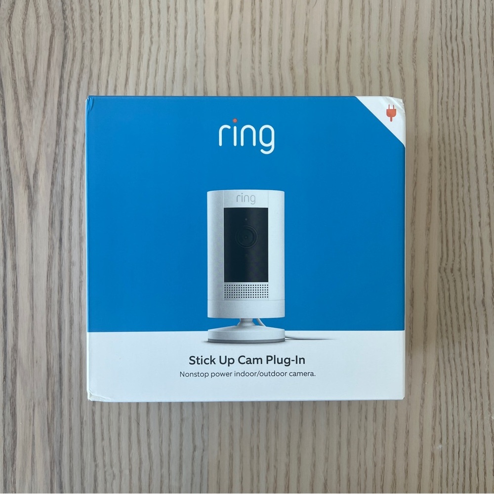Ring Stick Up Cam Plug-In - Open Box, Unused